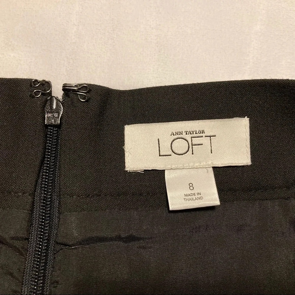 NWOT Ann Taylor LOFT Black Pencil Skirt 8 - Picture 5 of 13